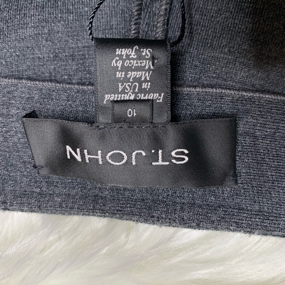 ST. John Charcoal Melange K81TB02 pants sz 10 - Picture 6 of 8